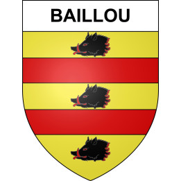 Pegatinas escudo de armas de Baillou adhesivo de la etiqueta engomada