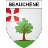 Beauchêne 41 ville sticker blason écusson autocollant adhésif