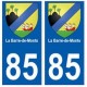 85 La Barre-de-Monts ville autocollant plaque blason 