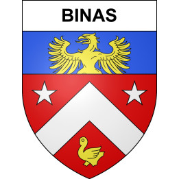 Pegatinas escudo de armas de Binas adhesivo de la etiqueta engomada