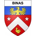 Binas Sticker wappen, gelsenkirchen, augsburg, klebender aufkleber
