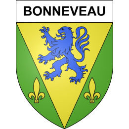 Pegatinas escudo de armas de Bonneveau adhesivo de la etiqueta engomada