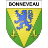 Pegatinas escudo de armas de Bonneveau adhesivo de la etiqueta engomada
