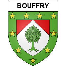 Pegatinas escudo de armas de Bouffry adhesivo de la etiqueta engomada
