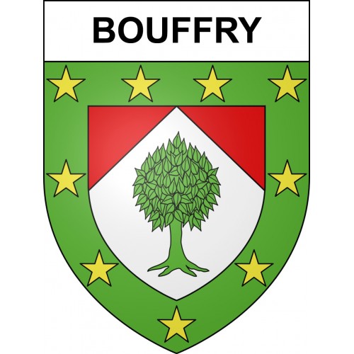 Bouffry 41 ville sticker blason écusson autocollant adhésif