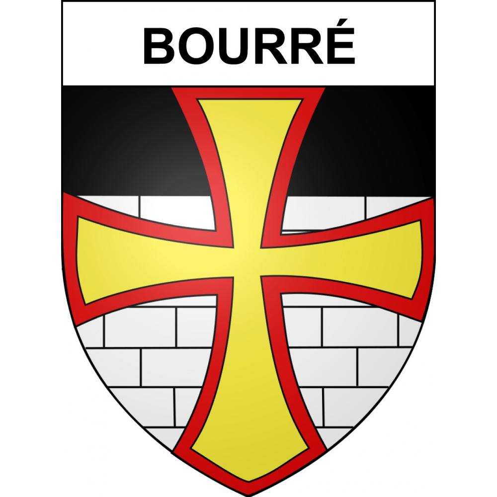 Stickers coat of arms Bourré adhesive sticker