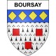 Stickers coat of arms Boursay adhesive sticker