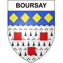 Boursay 41 ville sticker blason écusson autocollant adhésif