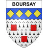 Boursay Sticker wappen, gelsenkirchen, augsburg, klebender aufkleber