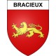 Pegatinas escudo de armas de Bracieux adhesivo de la etiqueta engomada
