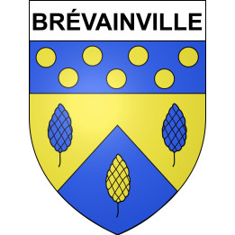 Brévainville Sticker wappen, gelsenkirchen, augsburg, klebender aufkleber
