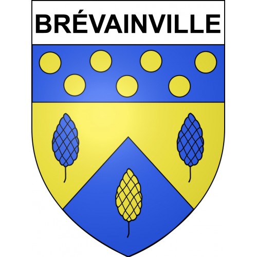 Brévainville 41 ville sticker blason écusson autocollant adhésif