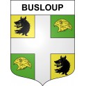 Busloup Sticker wappen, gelsenkirchen, augsburg, klebender aufkleber