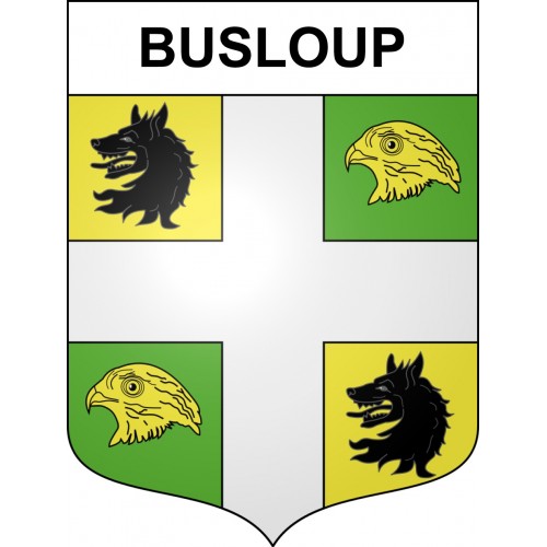 Busloup 41 ville sticker blason écusson autocollant adhésif