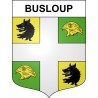 Pegatinas escudo de armas de Busloup adhesivo de la etiqueta engomada