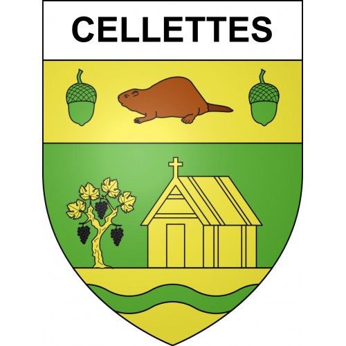 Adesivi stemma Cellettes adesivo