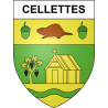 Stickers coat of arms Cellettes adhesive sticker