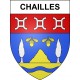 Chailles 41 ville sticker blason écusson autocollant adhésif