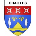 Chailles 41 ville sticker blason écusson autocollant adhésif