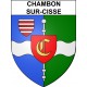 Stickers coat of arms Chambon-sur-Cisse adhesive sticker