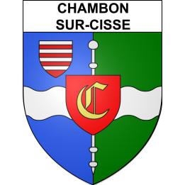 Stickers coat of arms Chambon-sur-Cisse adhesive sticker