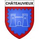 Stickers coat of arms Châteauvieux adhesive sticker