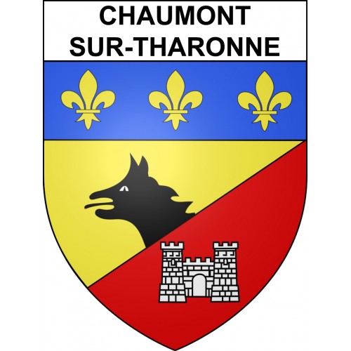 Chaumont-sur-Tharonne 41 ville sticker blason écusson autocollant adhésif