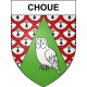 Pegatinas escudo de armas de Choue adhesivo de la etiqueta engomada