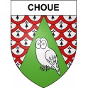 Pegatinas escudo de armas de Choue adhesivo de la etiqueta engomada