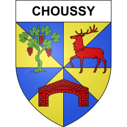 Stickers coat of arms Choussy adhesive sticker