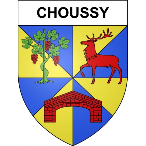 Choussy Sticker wappen, gelsenkirchen, augsburg, klebender aufkleber