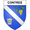 Pegatinas escudo de armas de Contres adhesivo de la etiqueta engomada