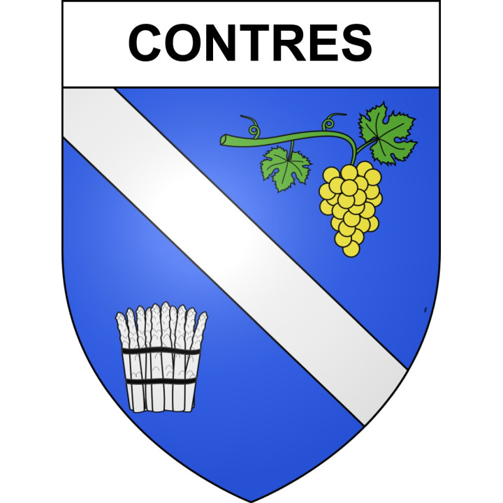 Stickers coat of arms Contres adhesive sticker