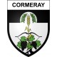 Cormeray 41 ville sticker blason écusson autocollant adhésif