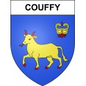 Pegatinas escudo de armas de Couffy adhesivo de la etiqueta engomada