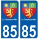 85 La Tranche-sur-Mer ville autocollant plaque blason 