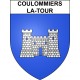 Pegatinas escudo de armas de Coulommiers-la-Tour adhesivo de la etiqueta engomada