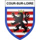 Cour-sur-Loire Sticker wappen, gelsenkirchen, augsburg, klebender aufkleber