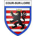Stickers coat of arms Cour-sur-Loire adhesive sticker