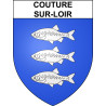 Couture-sur-Loir 41 ville sticker blason écusson autocollant adhésif