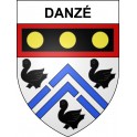 Danzé 41 ville sticker blason écusson autocollant adhésif