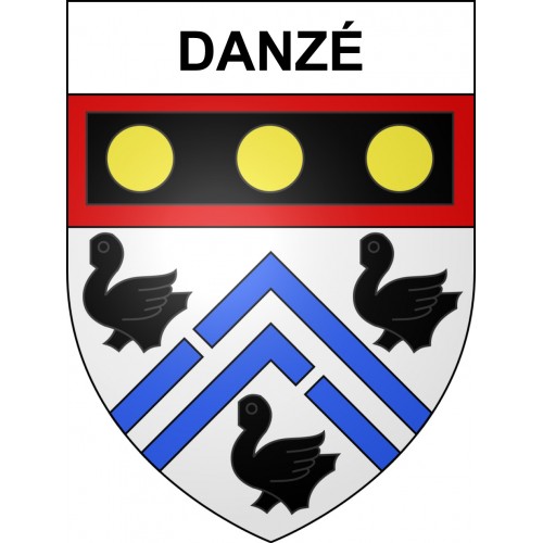 Pegatinas escudo de armas de Danzé adhesivo de la etiqueta engomada