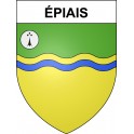 Pegatinas escudo de armas de Épiais adhesivo de la etiqueta engomada