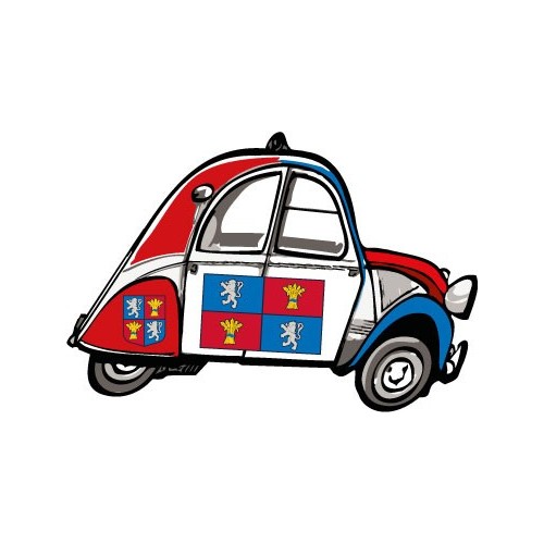 2 CV voitue Béarn aufkleber sticker kleber