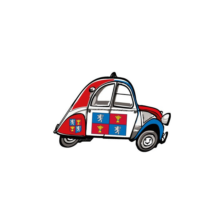 2 CV voitue Béarn aufkleber sticker kleber