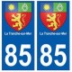 85 La Tranche-sur-Mer ville autocollant plaque blason 