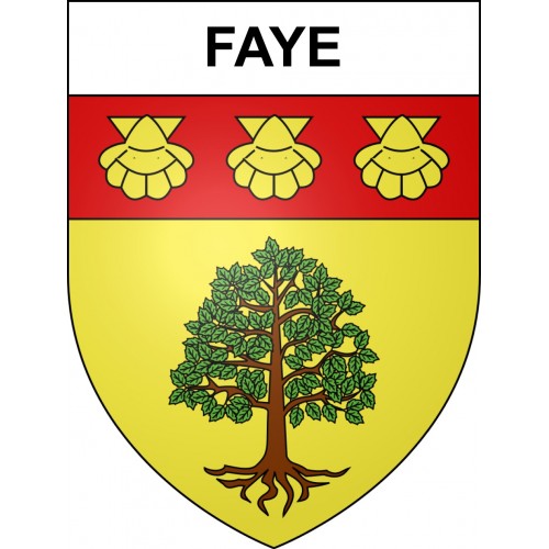 Faye 41 ville sticker blason écusson autocollant adhésif