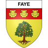 Stickers coat of arms Faye adhesive sticker