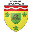 Fontaine-les-Coteaux Sticker wappen, gelsenkirchen, augsburg, klebender aufkleber