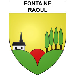 Fontaine-Raoul 41 ville sticker blason écusson autocollant adhésif